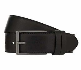 LLOYD Men''s Belts Gürtel Herrengürtel Ledergürtel Vollrindleder Schwarz 8023, Länge:85, Farbe:Schwarz