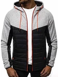OZONEE Herren Übergangsjacke Jacke Übergang Herbst Bomberjacke Stehkragen Kapuze Steppjacke Leichte Outdoor Puffer Jacket Gepolstert (777) GRAU (777/1452K) OZONEE Herren Übergangsjacke Jacke Übergang Herbst Bomberjacke Stehkragen Kapuze Steppjacke Leichte Outdoor Puffer Jacket Gepolstert (777) GRAU (777/1452K)