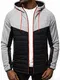 OZONEE Herren Übergangsjacke Jacke Übergang Jacken Herbst Bomberjacke Stehkragen Kapuze Steppjacke Kapuzenjacke Leichte Outdoor Puffer Jacket Gepolstert 777/1452K GRAU L
