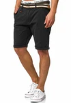 Indicode Herren Cuba Chino Shorts New Black
