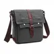 Wind Took Leinwand Umhängetasche Kleine Sling Tasche Messenger Bag Schultertasche Arbeit Segeltuchtasche Kuriertasche für Herren Damen, Grau