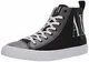 Armani Exchange Herren SNK P.COT.Twill+TPU+ Hohe Sneaker, Schwarz (Black+White Logo 00002), 43 EU