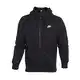 Nike Herren Sportswear Club Hooded Sweatshirt, Black/Black/White, M EU