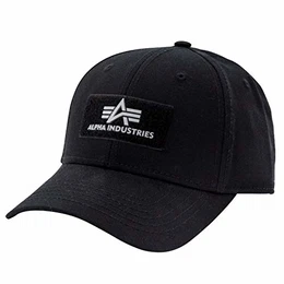 VLC II Cap Black Streetwear 6-teiliges Basecap Baumwolle verstellbar, Farbe:Black