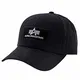 Alpha Industries VLC II Cap Black Streetwear 6-teiliges Basecap Baumwolle verstellbar, Farbe:Black