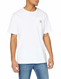 Herren Workwear Pocket Short-Sleeve T-Shirt, White, M