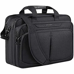 Laptoptasche 17,1 Upgrade Erweiterbare Leichte Aktentasche für 17 Laptop Premium Arbeitstasche wasserdichte Umhängetasche mit RFID-Taschen für Schule/Reisen/Frauen/Männer MEHRWEG