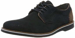 Herren Frühjahr/Sommer 12504 Derbys, Blau (Pazifik/Braun/Amaretto/Pazifik/ 14 14), 43 EU