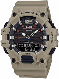 Herren Analog – Digital Quarz Uhr mit Resin Armband HDC-700-3A3VEF