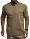 Leif Nelson Hemd Herren für Freizeit   Slim Fit Kurzarm Hemd Herren Stehkragen & Trachtenhemd Herren   Freizeithemden für Herren   Leinenhemd Herren Kurzarm   Hemden Shirt für Herren-Männer  LN-3865