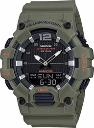 Herren Analog – Digital Quarz Uhr mit Resin Armband HDC-700-3A2VEF