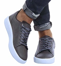 Herren Schuhe für Freizeit Sport Freizeitschuhe Männer Weisse Sneaker Sommer Coole Elegante Sommerschuhe Sportschuhe Weisse Schuhe Jungen Winterschuhe Halbschuhe LN155A; 41, Anthrazit