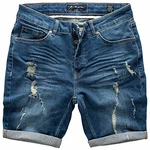 Amaci&Sons Herren Destroyed Jeans Shorts Sommer Bermuda (798) Used Blue