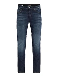 Herren Jeans Tim Straight Legs Slim Fit Flat Front Tim ORIGINAL, Farben:Dunkelblau, Größe Jeans:32W / 34L