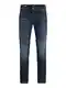 Herren Jack & Jones Jeans Tim Straight Legs Slim Fit Flat Front Tim ORIGINAL, Farben:Dunkelblau, Größe Jeans:32W / 34L