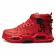 XIDISO Unisex-Erwachsene Freestyle Hohe Sneakers Herren Mode Turnschuhe Freizeitschuhe Sportschuhe,43 EU,Rot 1