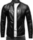 Crone Vego Herren Eco-Lederjacke Cleane Leichte Basic Jacke Vegan (M, Crocodile Shiny (Ecoleder))