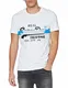 Superdry Herren VL Cross Hatch Tee T-Shirt, Weiß (Optic 01C), Medium