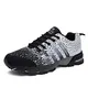 SOLLOMENSI Sportschuhe Herren Damen Laufschuh Retwin Turnschuhe Joggingschuhe Freizeitschuhe Sneakers Outdoor Schuhe Straßenlaufschuhe Traillaufschuhe 43 EU A1 Grau