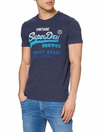 Herren VL FADE Store Tee T-Shirt, Blau (Princedom Blue Marl BCY), Medium