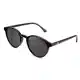 CLANDESTINE - Sonnenbrille Round 12 Black - Schwarze HD Nylon Gläser und Schwarzer Rahmen aus PC - Sonnenbrille für Männer und Damen - Mit Smart Vision Technology - Bessere Sicht, Geringere Blendung