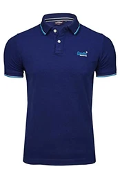 Herren Poolside Pique S/S Polo Poloshirt, Blau (Eclipse Navy 98T), Medium