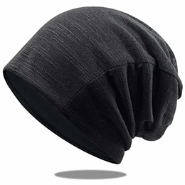Slouch Beanie Mütze Damen und Herren Baumwolle Elastisch Unisex
