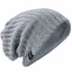 Herren Slouchy Mütze Strickmützen Rasta Skull Cap Sommer Winter Sackmütze (Gerippt Blass)