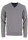 GANT Herren Klassieke katoenen V-hals Pullover, Grau (Dark Grey Melange 92), M EU