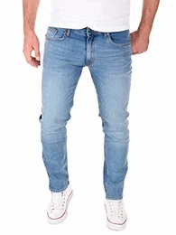 Blaue Designer Slim Männer Strechjeans Für Herren Jeans Hose Akon, Bl. (Flint Stone 183916), W31/L32