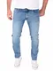 Yazubi Blaue Designer Slim Männer Strechjeans Für Herren Jeans Hose Akon, Bl. (Flint Stone 183916), W31/L32
