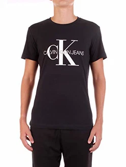 Calvin Klein ICONIC MONOGRAM SS SLIM TEE T-Shirt Schwarz