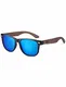 GREENTREEN Amexi Herren Damen Polarisierte Sonnenbrille, Unisex Holz/Bambus Sonnenbrille, UV400 (Eisblau)