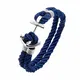 SMARTEON® Premium Anker Armband Herren - Anker Armband Damen   Segeltau Armband mit Anker Schmuck   Geschenke für Paare   Armband Männer - Armband Frauen   Partner Armbänder   (Blau/Silber 16)