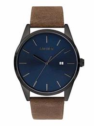 Herren Analog Quarz Uhr mit Leder Armband SO-3850-LQ