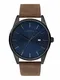 s.Oliver Herren Analog Quarz Uhr mit Leder Armband SO-3850-LQ