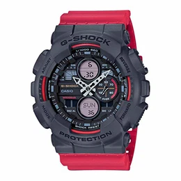 Herren Analog – Digital Quarz Uhr mit Resin Armband GA-140-4AER