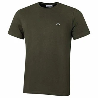 Lacoste Herren TH2038 Rundhals T-Shirt Vert Khaki