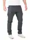 Yazubi Herren Cargo Hose Jayden graue Männer Cargohosen Chino anthrazit Kampfhose Chinos Reissverschluss Taschen, Grau (Nine Iron 193908), W32/L32