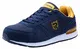 LARNMERN Sicherheitsschuhe Herren Damen Stahlkappe,L9096 S1 SRC Atmungsaktiv Arbeitsschuhe Ultraleicht Sportlich(43 EU,Blau Gelb)