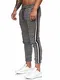 OneRedox Herren   Jogginghose   Trainingshose   Sport Fitness   Gym   Training   Slim Fit   Sweatpants Streifen   Jogging-Hose   Stripe Pants   Modell 1226 Antrazit M