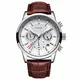 LIGE Uhr Herren Chronograph Sport Wasserdichter Analoger Quarz Edelstahl Lederuhr Klassische Business Casual Schwarzem Zifferblatt Armbanduhr