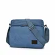 Herren Umhängetasche, Popoti Schultertasche Segeltuch Klein Tasche Handtasche Aktentasche Tote Multifunktional Rucksack Messenger Bag (Blau, 30x11x25cm)