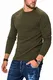 JACK & JONES Herren Jjehill Knit Crew Neck Noos Pullover, Grün (Olive Night Detail: Melange), M EU