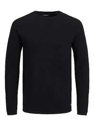 Herren Strickpullover Rundhals Basic Langarm Sweater Baumwolle Shirt JJEHILL