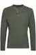 Solid SDTinox Herren Longsleeve Langarmshirt Shirt mit V-Ausschnitt 100% Baumwolle Regular fit, Größe:M, Farbe:Climb Ivy (3785)