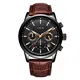 LIGE Herren Uhr Mode Chronograph Sport Wasserdichter Analoger Quarz Edelstahl Lederuhr Klassische Business Casual Armbanduhr, LG9866-abc