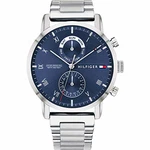 Tommy Hilfiger Herrenuhr Dressed UP Multifunktion (1710401) blau/silberfarben (1710401)
