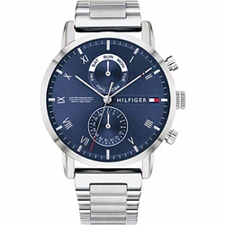 Tommy Hilfiger Herrenuhr Dressed UP Multifunktion (1710401) blau/silberfarben (1710401)