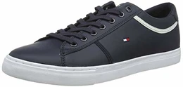 Herren Essential Leather Sneaker, Blau (Desert Sky Dw5), 43 EU